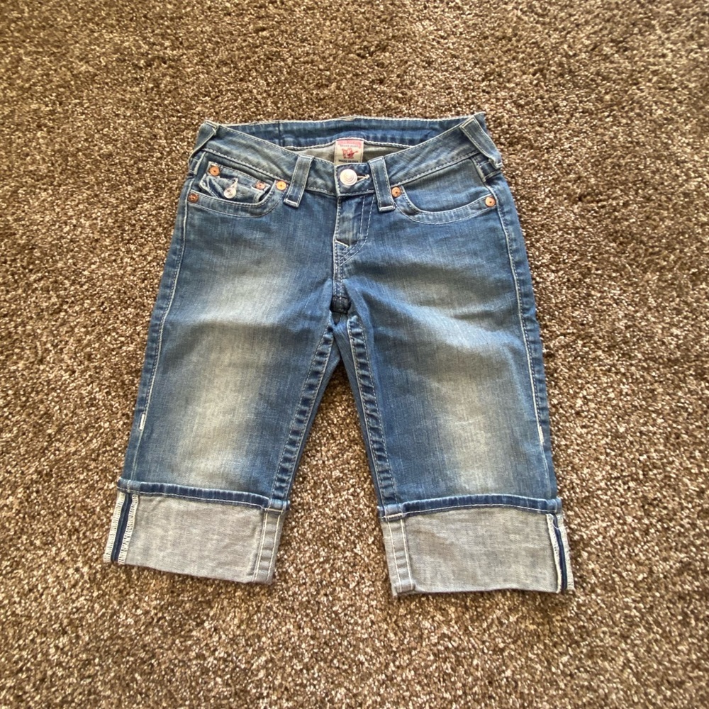 True Religion Denim Rainbow Capris